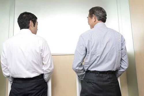 Problemas para urinar debido á prostatite