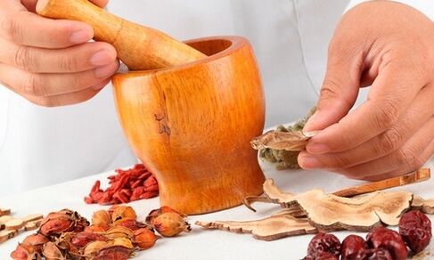 As receitas de medicina tradicional son unha adición ao tratamento principal para a prostatite